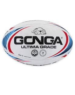 Gonga Rugby Ultima Stripes Blue/Red size 5 Digi Grip