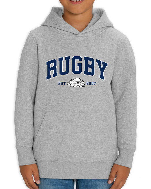  Bluza Gonga Kids Hoodie Rugby Basic Heather Grey