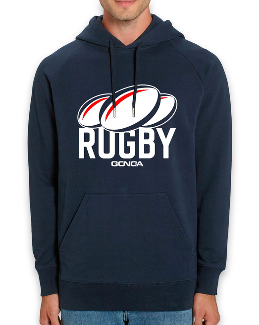 Bluza Gonga Hoodie Rugby Balls French Navy