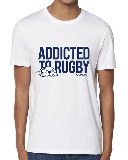 Gonga Unisex Addicted to Rugby White