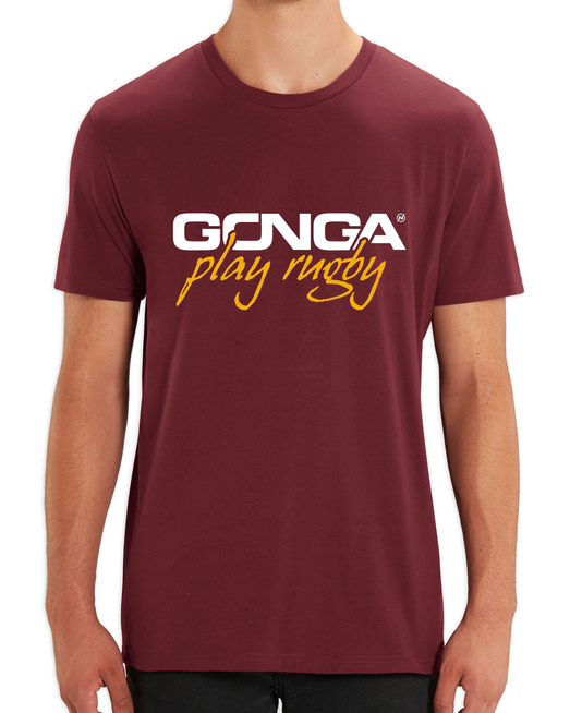 Gonga Unisex Play Rugby Yellow Burgundy