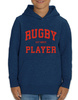  Bluza Gonga Kids Hoodie Rugby Player Black Heather Blue