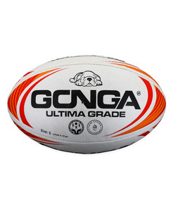 Gonga Rugby Ultima Stripes Red/Yellow size 5 Digi Grip