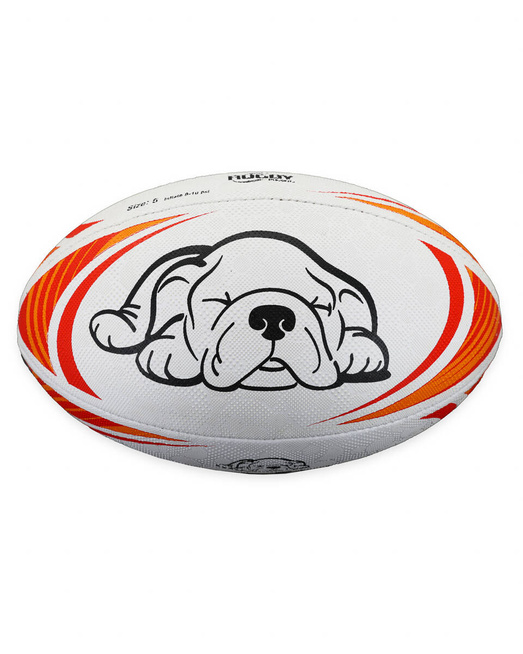 Gonga Rugby Ultima Stripes Red/Yellow size 4 Digi Grip