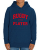 Bluza Gonga Kids Hoodie Rugby Player Black Heather Blue