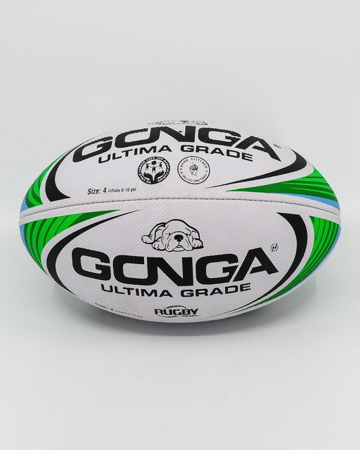 Gonga Rugby Ultima Stripes Blue/Green size 3 Digi Grip