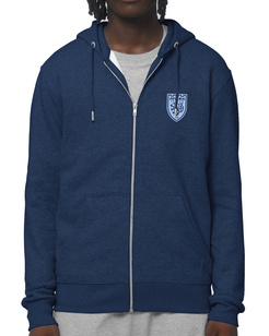 Bluza Gonga Hoodie Juvenia Kraków Herb ZIP Black Heather Blue