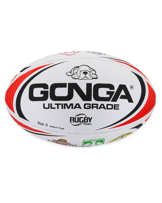 Gonga Rugby Ultima Stripes Neon Pink  size 5 Digi Grip
