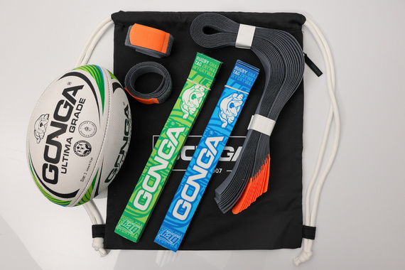 GONGA RUGBYTAG  - zestaw Blue/Green rozm 4