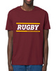 Gonga Unisex Rugby Line Yellow Burgundy