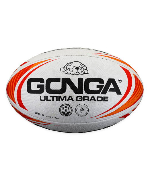 Gonga Rugby Ultima Stripes Red/Yellow size 4 Digi Grip