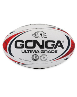 Gonga Rugby Ultima Stripes Red/Navy size 4 Digi Grip