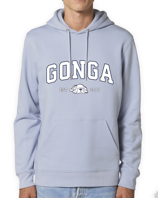 Gonga Unisex Hoodie Regular Fit Basic Serene Blue
