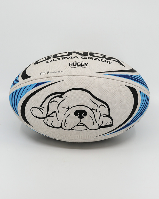 Gonga Rugby Ultima Stripes Mindful Blue size 5 Digi Grip