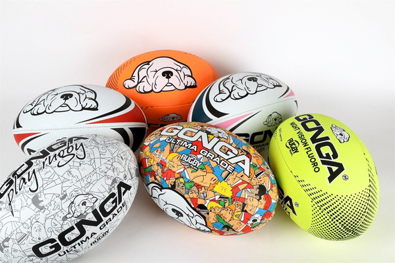 Gonga Rugby Night Vision Fluo Orange Digi Grip size 4