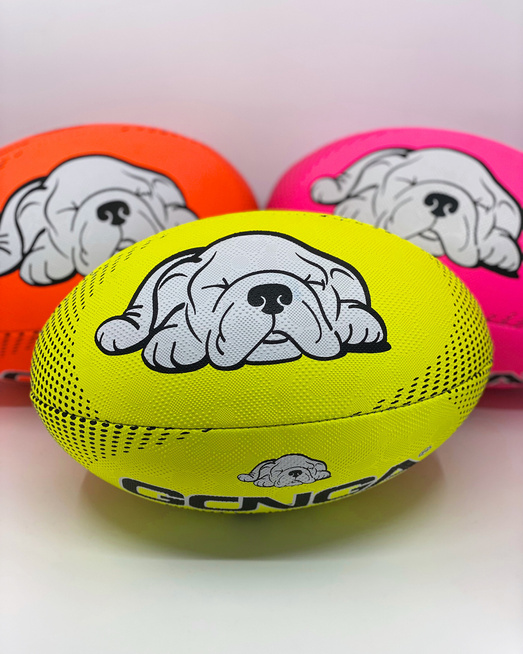Gonga Rugby Night Vision Yellow Fluoro Digi Grip size 4