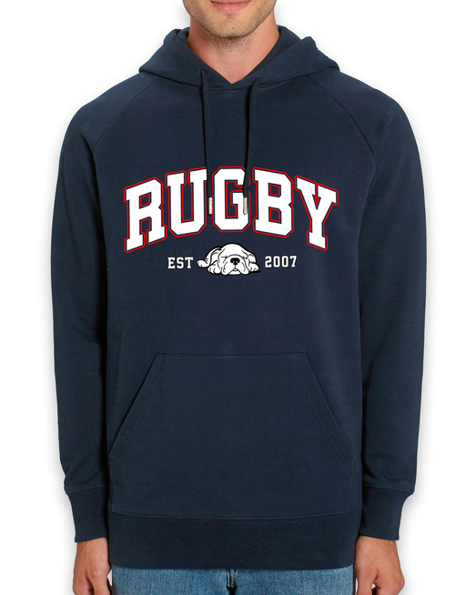 Bluza Gonga Hoodie Rugby Basic Red French Navy