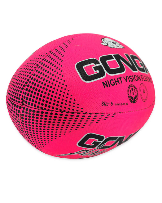 Gonga Rugby Night Vision Pink Fluo Digi Grip size 5