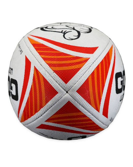 Gonga Rugby Ultima Stripes Red/Yellow size 5 Digi Grip