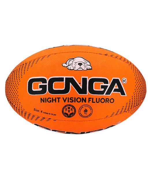 Gonga Rugby Night Vision Fluo Orange Digi Grip size 5