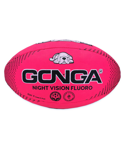 Gonga Rugby Night Vision Pink Fluo Digi Grip size 4