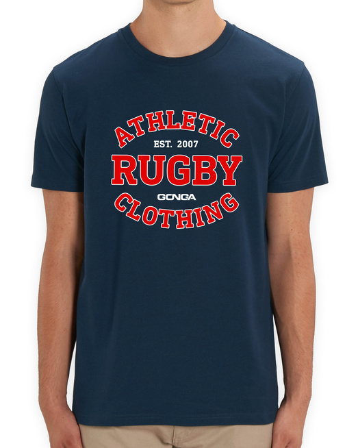 Gonga Unisex Rugby Athletic Red French Navy