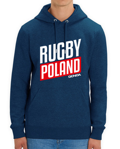 Bluza Gonga Hoodie Rugby Poland Black Heather Blue