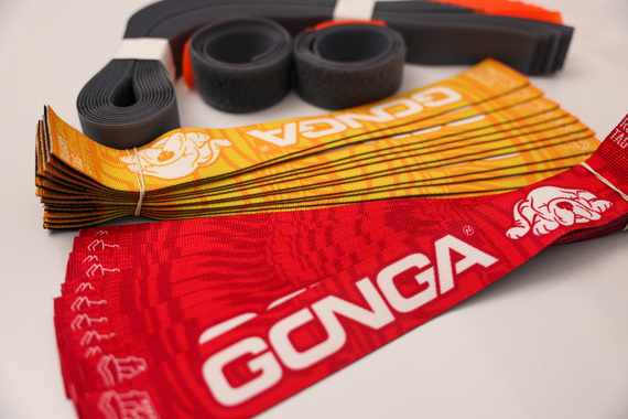 GONGA RUGBYTAG  - zestaw Red/Yellow rozm 4