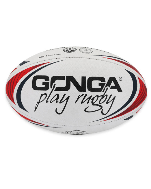 Gonga Rugby Ultima Stripes Red/Navy size 5 Digi Grip