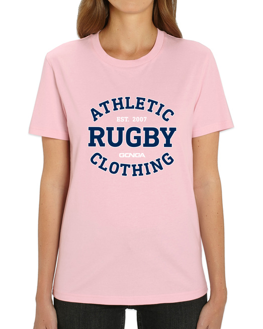 Gonga Unisex Rugby Athletic Cotton Pink