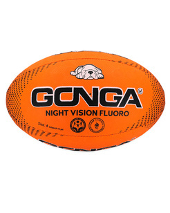 Gonga Rugby Night Vision Fluo Orange Digi Grip size 5