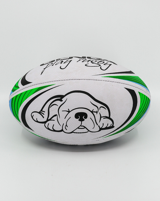 Gonga Rugby Ultima Stripes Blue/Green size 3 Digi Grip