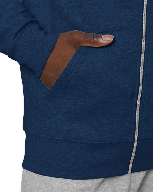 Bluza Gonga Hoodie Juvenia Kraków Herb ZIP Black Heather Blue