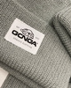 GONGA RIB BEANIE DOVE GREY white