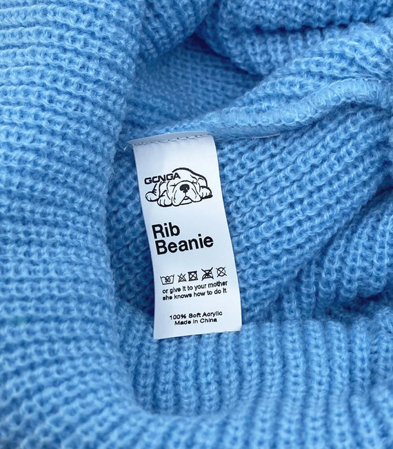 GONGA RIB BEANIE Sky Blue box