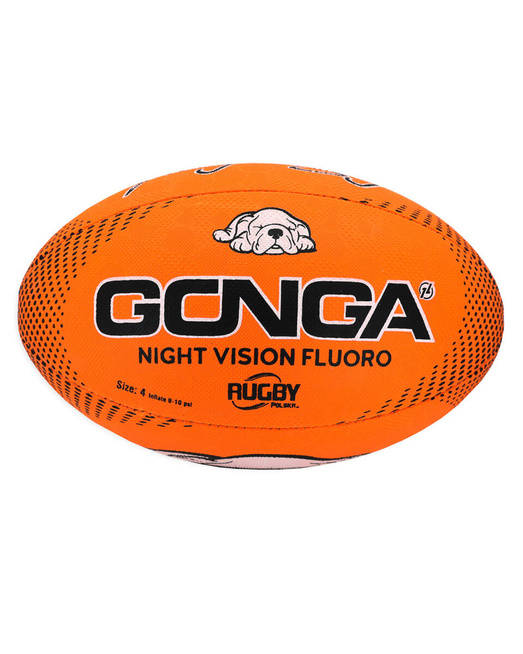 Gonga Rugby Night Vision Fluo Orange Digi Grip size 5