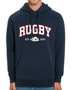 Bluza Gonga Hoodie Rugby Basic Red French Navy