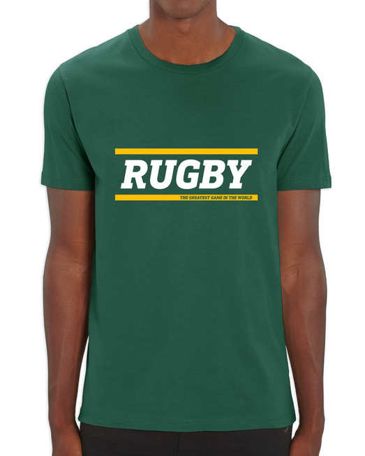 Gonga Unisex Rugby Line Bottle Green