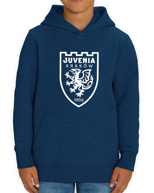 Bluza Gonga Kids Hoodie Juvenia Kraków Basic White Black Heather Blue