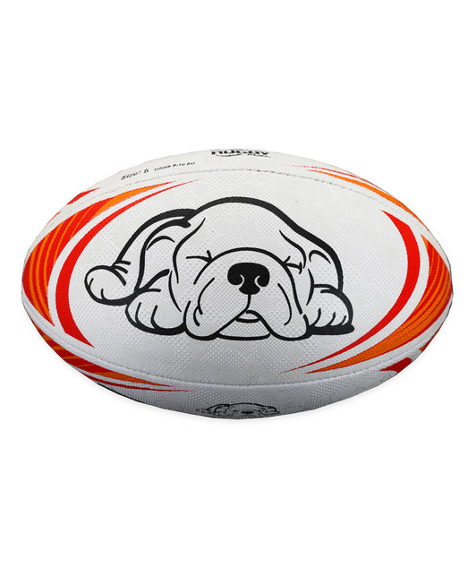 Gonga Rugby Ultima Stripes Red/Yellow size 5 Digi Grip