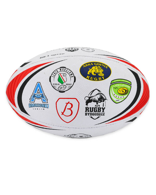 Gonga Rugby Ultima Stripes Neon Pink  size 5 Digi Grip