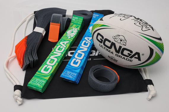 GONGA RUGBYTAG  - zestaw Blue/Green rozm 4