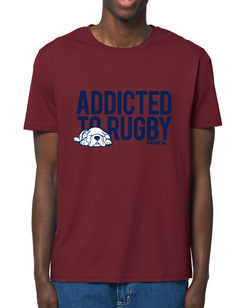 Gonga Unisex Rugby Addicted Navy Burgundy