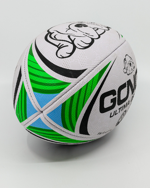 Gonga Rugby Ultima Stripes Blue/Green size 3 Digi Grip