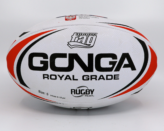 Gonga Rugby Royal Grade RugbyTAG Digi Grip  Red PZR size 5