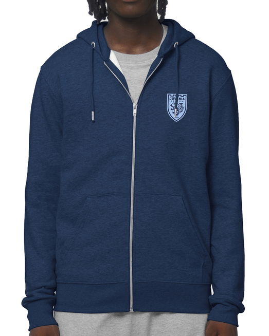 Bluza Gonga Hoodie Juvenia Kraków Herb  ZIP Black Heather Blue