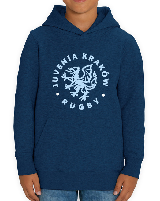 Bluza Gonga Kids Hoodie Juvenia Kraków Circle Black Heather Blue