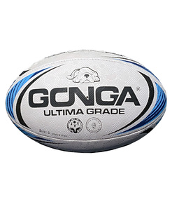 Gonga Rugby Ultima Stripes Light Blue size 5 Digi Grip