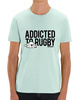 Gonga Unisex Rugby Addicted Black Caribbean Blue