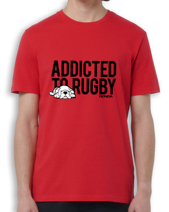 Gonga Unisex Rugby Addicted to Black Red